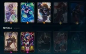 Conta LoL - Todos Campeões - 199 skins + ouro2