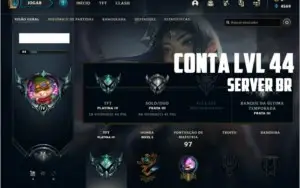 CONTA LVL 43 LEAGUE OF LEGENDS