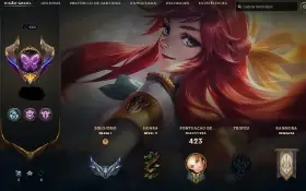 Conta Lol 450 Skins Várias Prestigios E Todas As Skin Da Lux