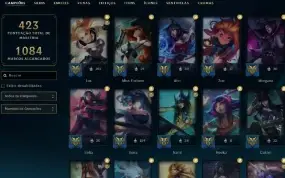Conta Lol 450 Skins Várias Prestigios E Todas As Skin Da Lux