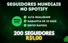 [MENOR PREÇO]✨SEGUIDORES NO SPOTIFY 1K POR R$5,00