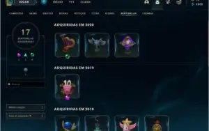 Conta LOL 104 Skins c/ MD10 Inacabada