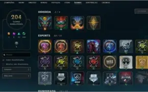 CONTA PLAT 4 DA SEASON 2 / 104 SKINS / FALTANDO 7 CHAMPS