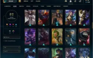 Conta Mestre flex com 125 Champs e 82 skins +1 Prestigio