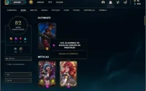 Conta Mestre flex com 125 Champs e 82 skins +1 Prestigio