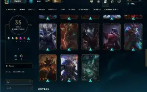 Mestre com 85 Champs e 35 Skins ( 36 PDL )