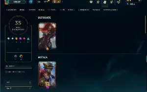 Mestre com 85 Champs e 35 Skins ( 36 PDL )