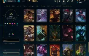 Mestre com 85 Champs e 35 Skins ( 36 PDL )