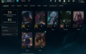Conta LoL com RP, 47 Campeões e Essências