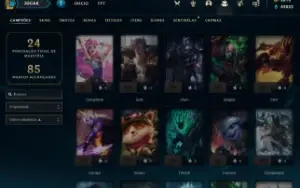 Conta LoL com RP, 47 Campeões e Essências
