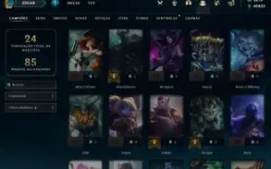 Conta LoL com RP, 47 Campeões e Essências