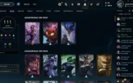 Conta de LOL com muitas skins. Conta desde 2010
