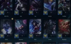 Conta de LOL com muitas skins. Conta desde 2010