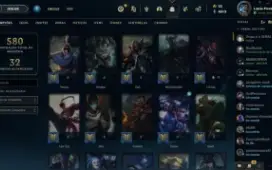 Conta de LOL com muitas skins. Conta desde 2010