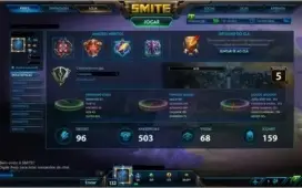 Conta Smite 500+ Skina TOP BR