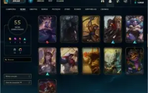 Conta Lol platina 2, 55 skins, 100 campeões