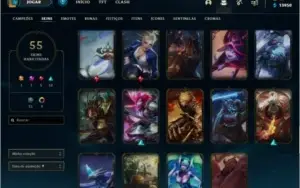 Conta Lol platina 2, 55 skins, 100 campeões