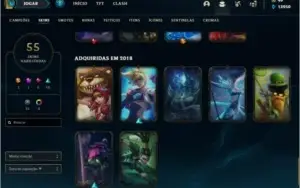 Conta Lol platina 2, 55 skins, 100 campeões