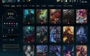 Conta League Of Legends - 204 Skins - 5 Skins Prestígio