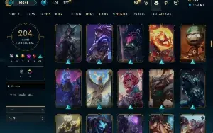 Conta League Of Legends - 204 Skins - 5 Skins Prestígio
