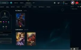 CONTA  2 SKIN LENDARIA E 1 ULTIMATE