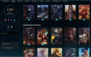 CONTA VALORANT + LOL 120 SKINS