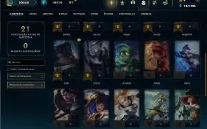 Mestre com 26 Champs e 1 Skin ( 109 PDL )