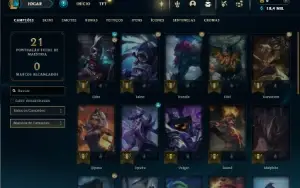 Mestre com 26 Champs e 1 Skin ( 109 PDL )