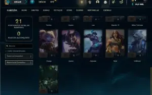 Mestre com 26 Champs e 1 Skin ( 109 PDL )