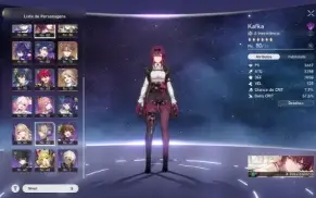 Honkai star rail Seele, Loba prateada, Kafka, Jinh Yuang