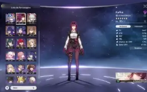 Honkai star rail Seele, Loba prateada, Kafka, Jinh Yuang