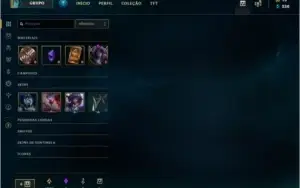 CONTA LOL PARA MD10 + 35 CHAMPS + 14 SKINS