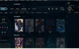 Conta LoL + 70 Skins + Muitos espólios