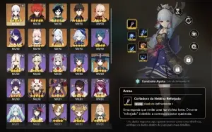 Conta Ar 60 AYAKA C4 Com Todos personagens Upados!!