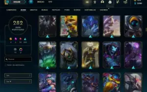 Esmeralda 4 com TODOS os champs e 282 Skins + 4 Ultimates