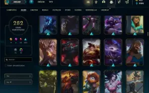 Esmeralda 4 com TODOS os champs e 282 Skins + 4 Ultimates