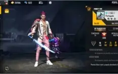 Vendo conta de free fire Top tenho duas calça angelical