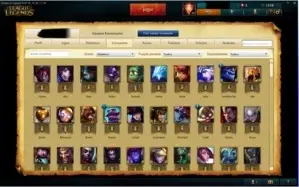 Conta legue of legends platina V temporada 5