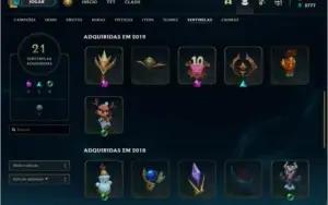 Conta LOL Lv. 168 Unranked 70 Skins