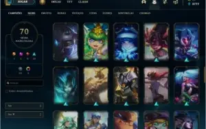 Conta LOL Lv. 168 Unranked 70 Skins