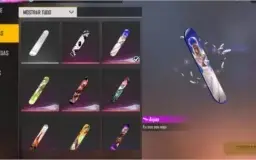 Conta Free Fire/ 3 passes comprados,muitas skins.