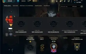 Unranked com 150 Champs e 109 Skins ( ADC / JG / TOP )