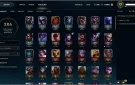 Conta LoL Mestre c/244 skins e Todos os Campeões