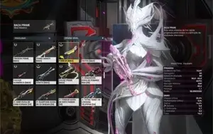 Warframe Conta MR28 com 53 frames muitas skin deluxe