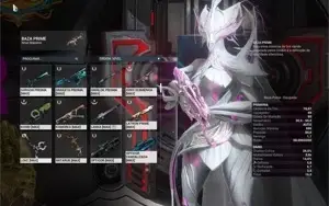 Warframe Conta MR28 com 53 frames muitas skin deluxe