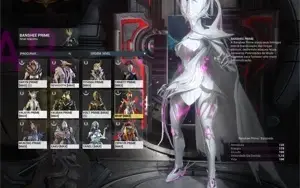 Warframe Conta MR28 com 53 frames muitas skin deluxe