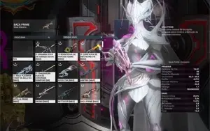 Warframe Conta MR28 com 53 frames muitas skin deluxe