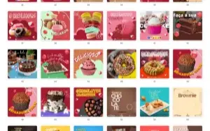 Pack Canva Confeitaria - 80 Artes Editáveis
