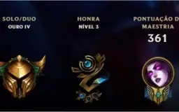Conta de lol,lvl 349,ouro 4,131 skins vendo por 300 reais