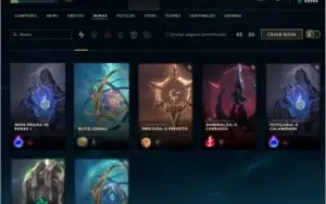 CONTA LOL - TODOS OS CHAMPIONS + 278 SKINS - 2 SKIN MISTICAS